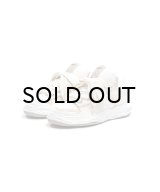Maison MIHARA YASUHIRO ("WAYNE" PUFFER PATTERNED LACE LOW-TOP SNEAKERS) WHITE