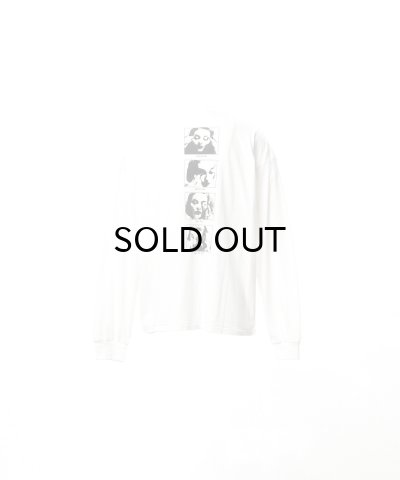 画像2: KAMIYA ("DISTORTED Girl" L/S T-shirt) WHITE