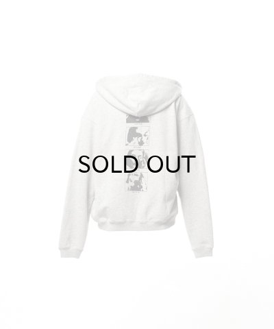 画像2: KAMIYA ("DISTORTED Girl" Zip-up Hoodie) GRAY
