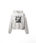 KAMIYA ("DISTORTED Girl" Zip-up Hoodie) GRAY