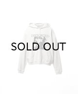 KAMIYA ("DISTORTED Girl" Zip-up Hoodie) GRAY