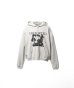 画像1: KAMIYA ("DISTORTED Girl" Zip-up Hoodie) GRAY (1)