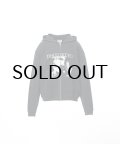 KAMIYA ("DISTORTED Girl" Zip-up Hoodie) BLACK