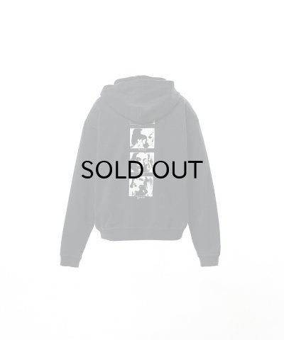 画像2: KAMIYA ("DISTORTED Girl" Zip-up Hoodie) BLACK
