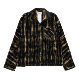 doublet (DUST FLOCKY PAJAMA SHIRT) BLACK