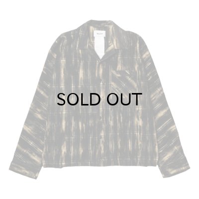 画像1: doublet (DUST FLOCKY PAJAMA SHIRT) BLACK