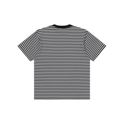 画像2: BLACK EYE PATCH (OG LABEL PATCHED STRIPE HEAVYWEIGHT TEE) WHT-BLK
