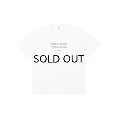 画像1: BLACK EYE PATCH (BRAND ORIGIN HEAVYWEIGHT TEE) WHITE