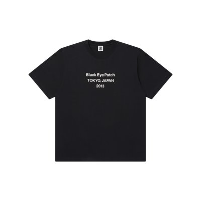 画像1: BLACK EYE PATCH (BRAND ORIGIN HEAVYWEIGHT TEE) BLACK