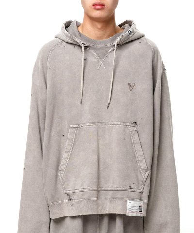 画像1: Maison MIHARA YASUHIRO (Bleached Hoodie) KHAKI