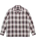 WACKO MARIA (OMBRE CHECK OPEN COLLAR SHIRT L/S TYPE-2) PINK