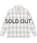 WACKO MARIA (OMBRE CHECK OPEN COLLAR SHIRT L/S TYPE-2) PINK