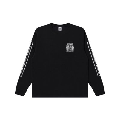 画像1: BLACK EYE PATCH (BARBED WIRE OG L/S TEE) BLACK