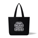 BLACK EYE PATCH (BARBED WIRE OG LABEL LARGE TOTE) BLACK