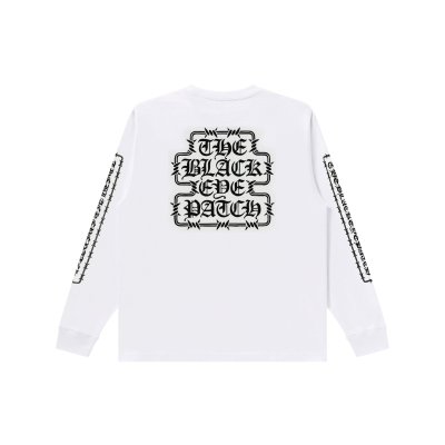 画像2: BLACK EYE PATCH (BARBED WIRE OG L/S TEE) WHITE