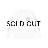 BLACK EYE PATCH (BARBED WIRE OG L/S TEE) WHITE