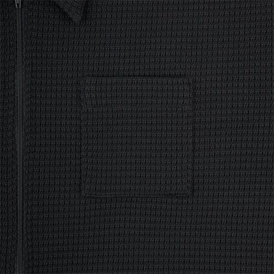 画像3: C.E (WAFFLE PE JERSEY ZIP SHIRT) BLACK