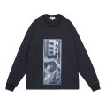 C.E (WASHED AS Mere Reality LONG SLEEVE T) BLACK