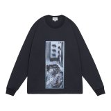 C.E (WASHED AS Mere Reality LONG SLEEVE T) BLACK