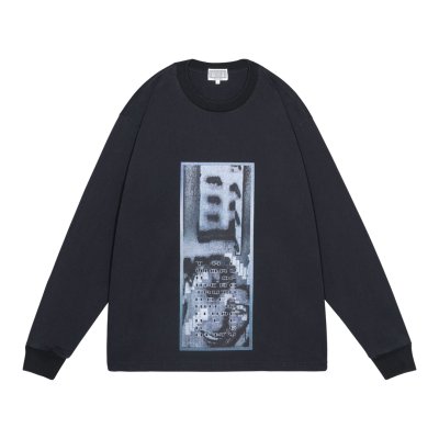 画像1: C.E (WASHED AS Mere Reality LONG SLEEVE T) BLACK