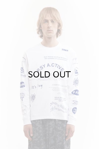 画像1: P.A.M. (TEST SHEET LS TEE) WHITE