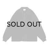 C.E (WAFFLE PE JERSEY ZIP SHIRT) BLACK
