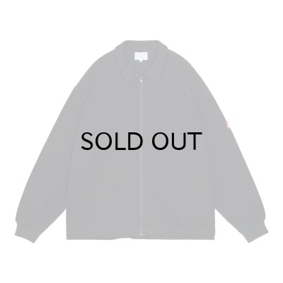 画像1: C.E (WAFFLE PE JERSEY ZIP SHIRT) BLACK