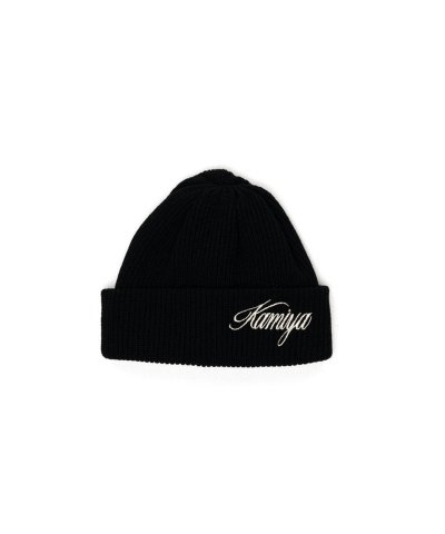 画像1: KAMIYA ("Kamiya" Beanie) BLACK
