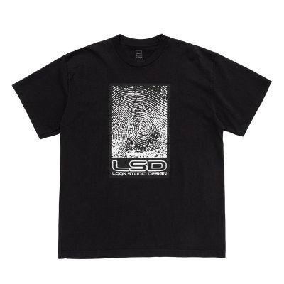 画像1: LQQK STUDIO (FINGERPRINT TEE) WASHED BLACK