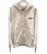 WACKO MARIA (WASHED MIDDLE WEIGHT FULL ZIP HOODED SWEAT SHIRT) IVORY