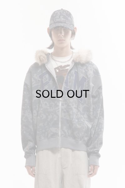 画像1: P.A.M. (ABC FUR TRIM HOODED ZIP THRU SWEAT) ABC