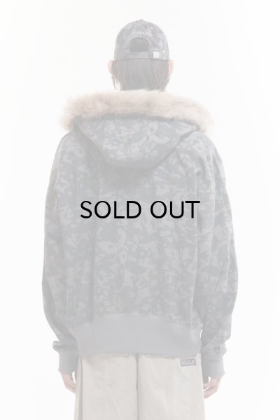 画像2: P.A.M. (ABC FUR TRIM HOODED ZIP THRU SWEAT) ABC