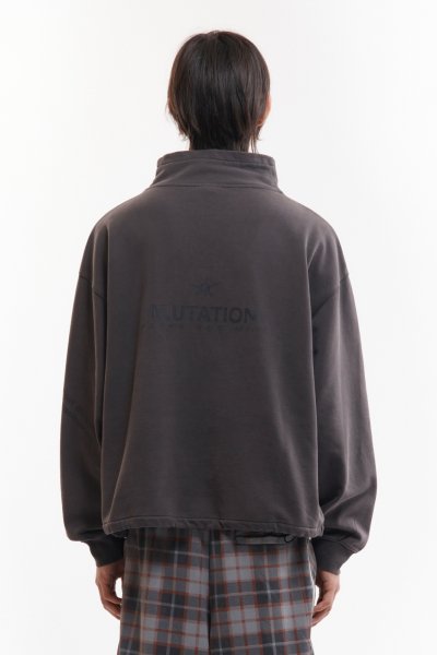 画像2: P.A.M. (MUTATION FUNNEL NECK SWEAT) CHARCOAL