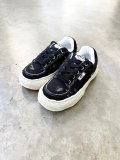 Maison MIHARA YASUHIRO ("OLIVER" RIPPING CANVAS LOW-TOP SNEAKERS) BLACK