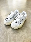 Maison MIHARA YASUHIRO ("OLIVER" RIPPING CANVAS LOW-TOP SNEAKERS) WHITE