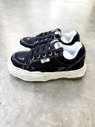 画像2: Maison MIHARA YASUHIRO ("OLIVER" RIPPING CANVAS LOW-TOP SNEAKERS) BLACK
