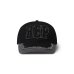 画像1: BLACK EYE PATCH (FABRIC INITIALS PATCHED CAP) BLACK (1)