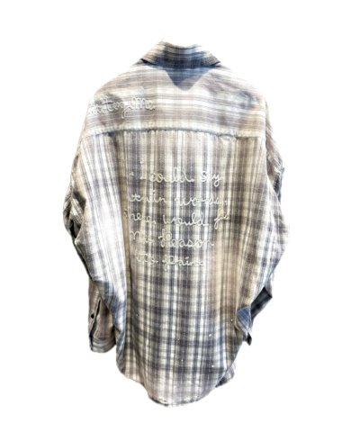 画像2: Maison MIHARA YASUHIRO (Vintage Like Check Shirt) BLACK