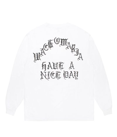 画像1: WACKO MARIA (WASHED HEAVY WEIGHT CREW NECK LONG SLEEVE T-SHIRT TYPE-1) WHITE