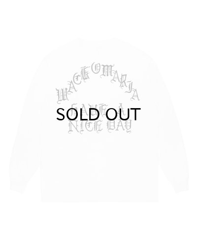 画像1: WACKO MARIA (WASHED HEAVY WEIGHT CREW NECK LONG SLEEVE T-SHIRT TYPE-1) WHITE