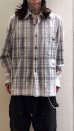 画像3: Maison MIHARA YASUHIRO (Vintage Like Check Shirt) BLACK (3)
