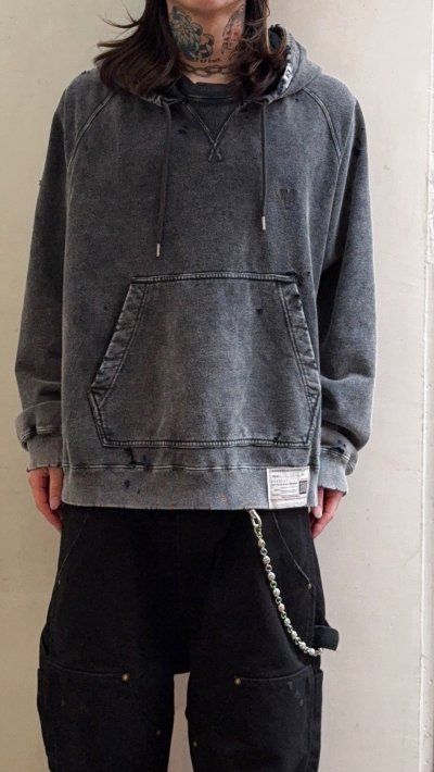 画像3: Maison MIHARA YASUHIRO (Bleached Hoodie) BLACK