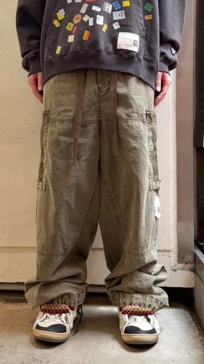 画像3: Maison MIHARA YASUHIRO (Damaged Cargo Pants) D.GREEN