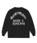 画像1: WACKO MARIA (WASHED HEAVY WEIGHT CREW NECK LONG SLEEVE T-SHIRT TYPE-1) BLACK (1)