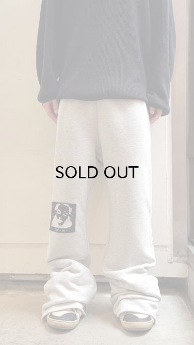 画像3: KAMIYA ("Girl Patch" Bootcut Sweat Pants) GRAY