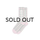 BLACK EYE PATCH (CHECKED HWC SOCKS) PINK