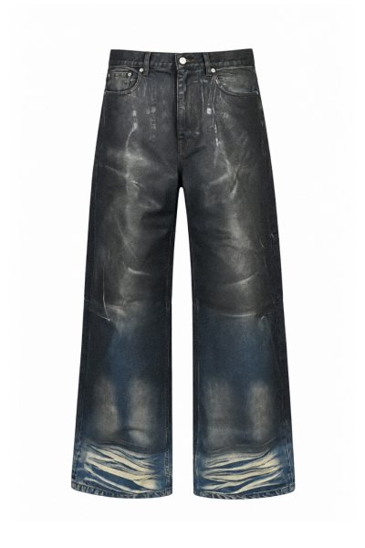 画像1: BREATH (COATING DENIM PANTS) INDIGO