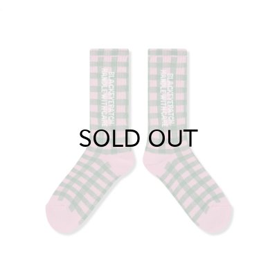 画像3: BLACK EYE PATCH (CHECKED HWC SOCKS) PINK
