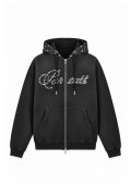 BREATH (PEARL STUDS ZIP HOODIE) BLACK