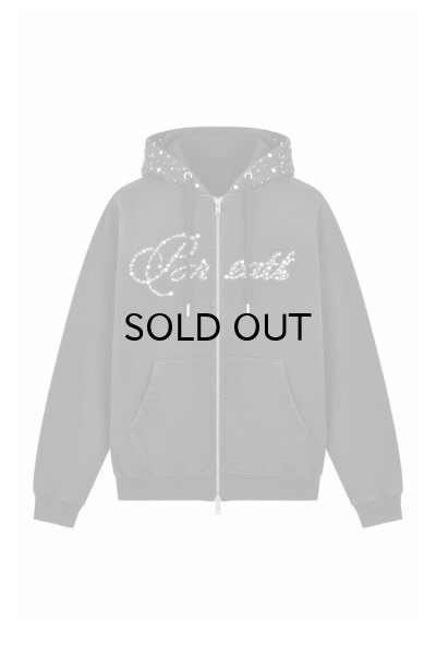 画像1: BREATH (PEARL STUDS ZIP HOODIE) BLACK